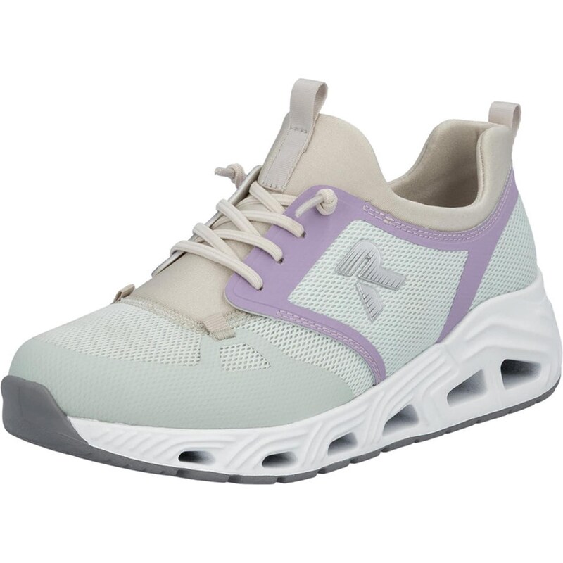 Rieker Nízke tenisky tmelová / mätová / orgovánová 67667830