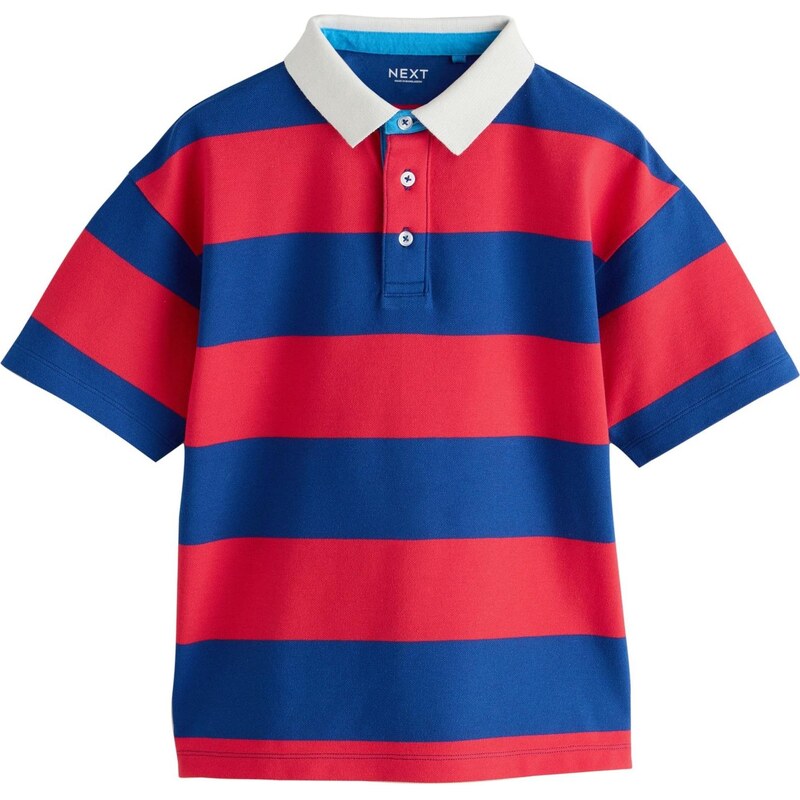 Next Tričko enciánová / červená / biela 67667831