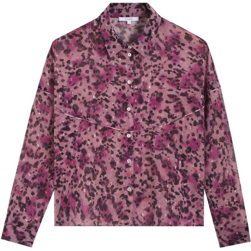 Scalpers Blúzka svetlofialová / neónovo fialová / čierna 67667839