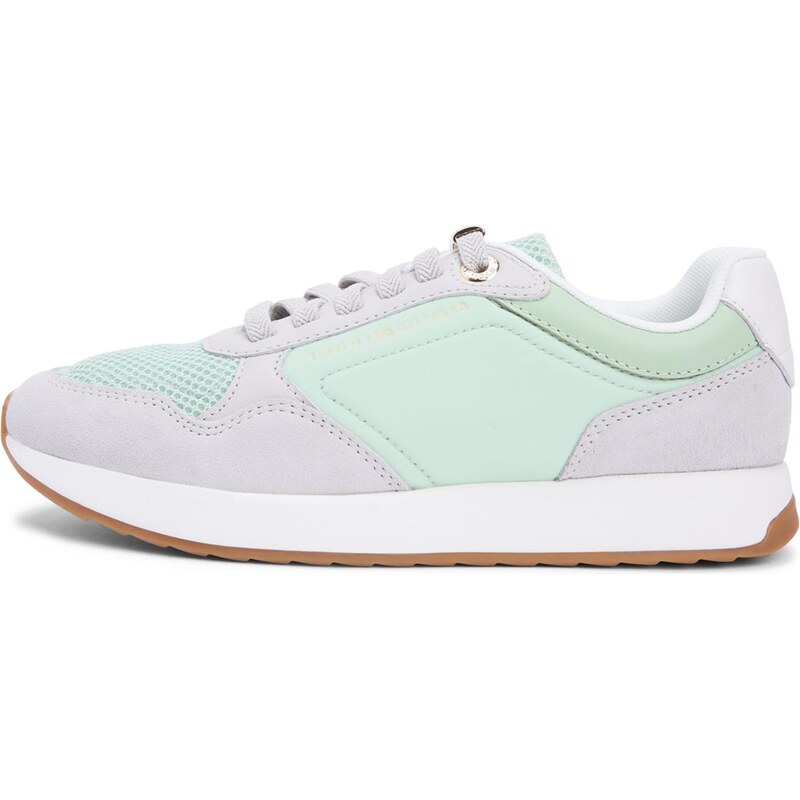 TOMMY HILFIGER Nízke tenisky CHIC svetlosivá / mätová 67667863