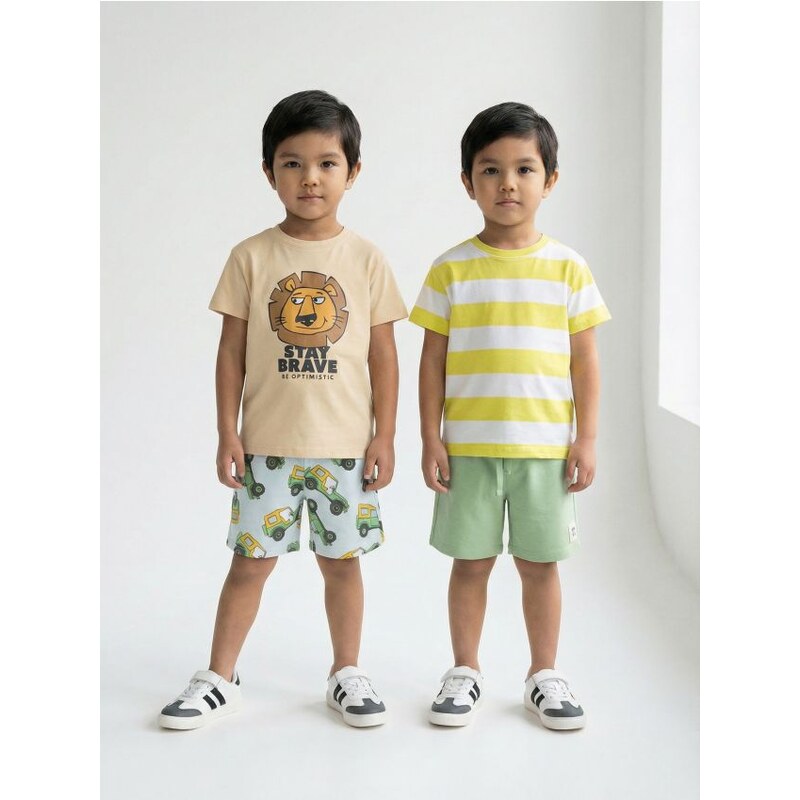 Sinsay - Súprava 2 šortiek - zelená 67665004