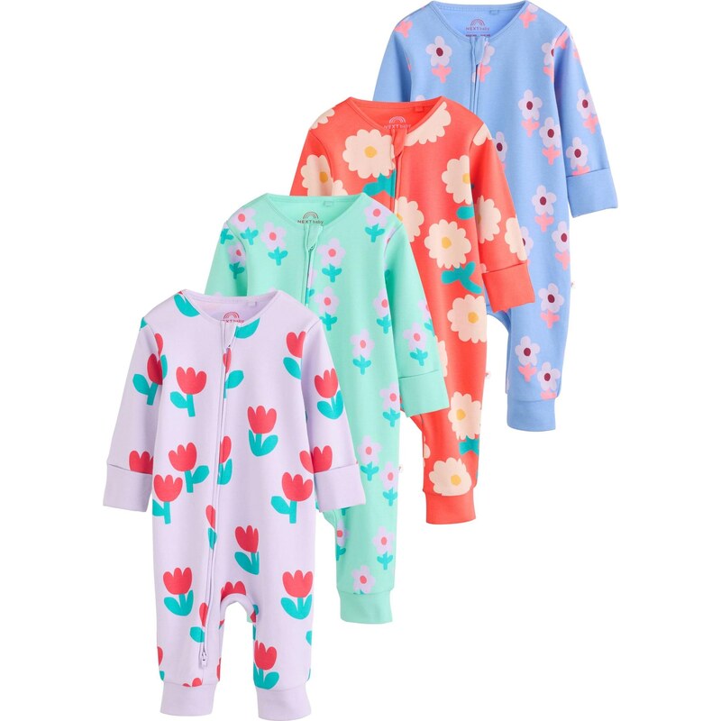 Next Pyžamo tyrkysová / svetlomodrá / svetlofialová / svetločervená 67668084