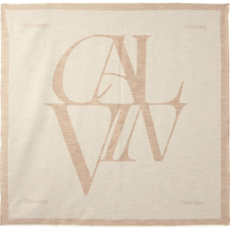 Calvin Klein Šatka kapučíno / mokka 67668108