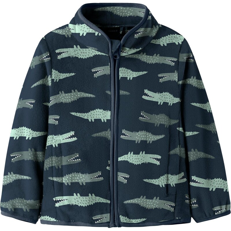 NAME IT Flisová bunda NMMMEEKO zafírová / sivá / pastelovo zelená 67668167