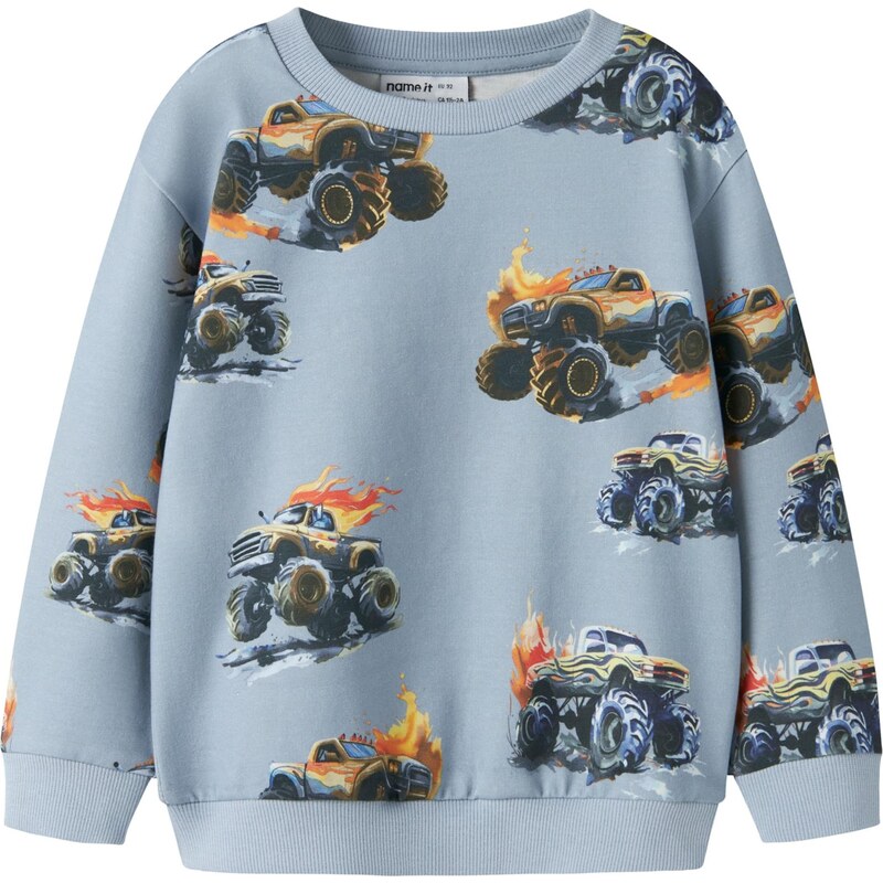 NAME IT Mikina NMMDALI svetlomodrá / tmavomodrá / oranžová / biela 67668202