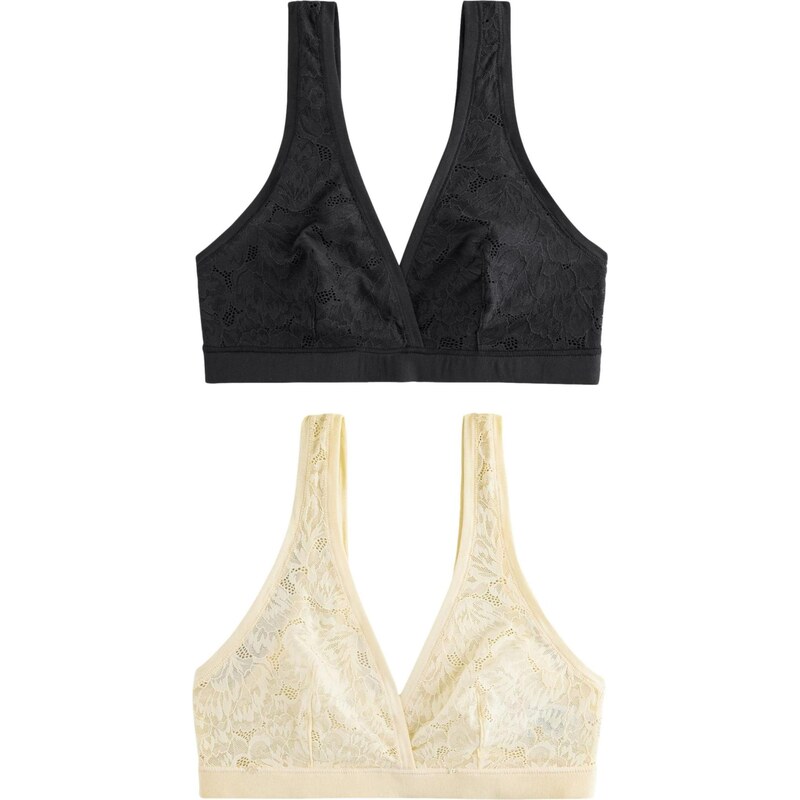 Next Podprsenka pastelovo žltá / čierna 67668218