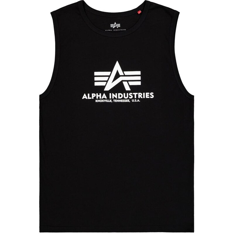 ALPHA INDUSTRIES Tričko čierna / biela 67668223