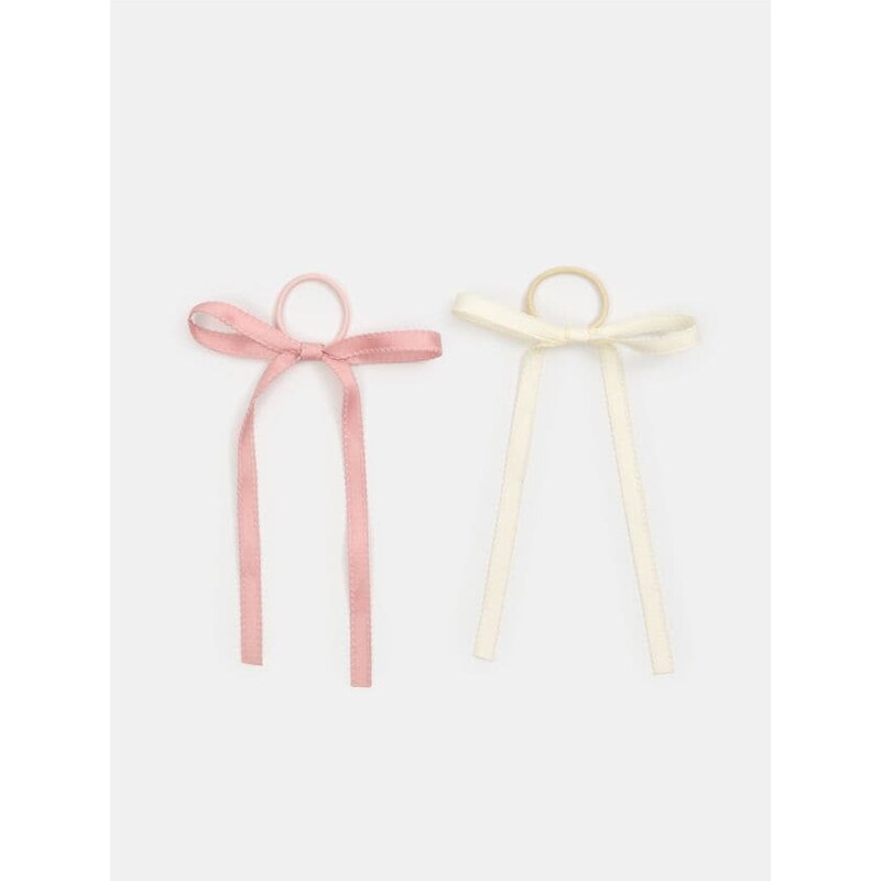 Sinsay - Gumičky do vlasov s mašľou balenie 2 kusy - viacfarebná 67665107