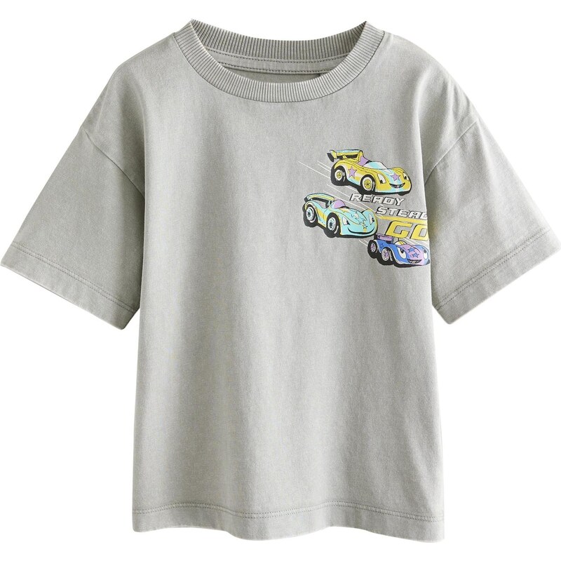 Next Tričko modrá / žltá / sivá / mätová 67668407