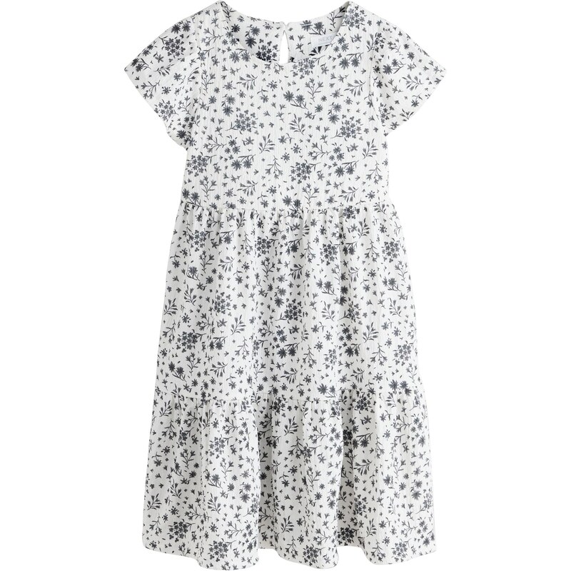 Next Šaty tmavosivá / biela 67668360