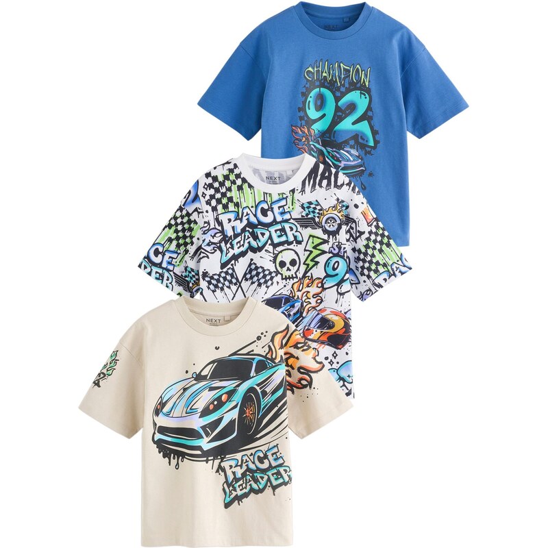 Next Tričko námornícka modrá / svetložltá / mätová / prírodná biela 67668438