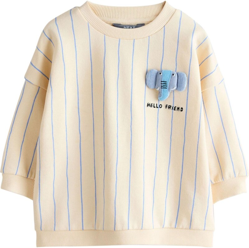 Next Mikina béžová / nebielená / azúrová / čierna 67668423