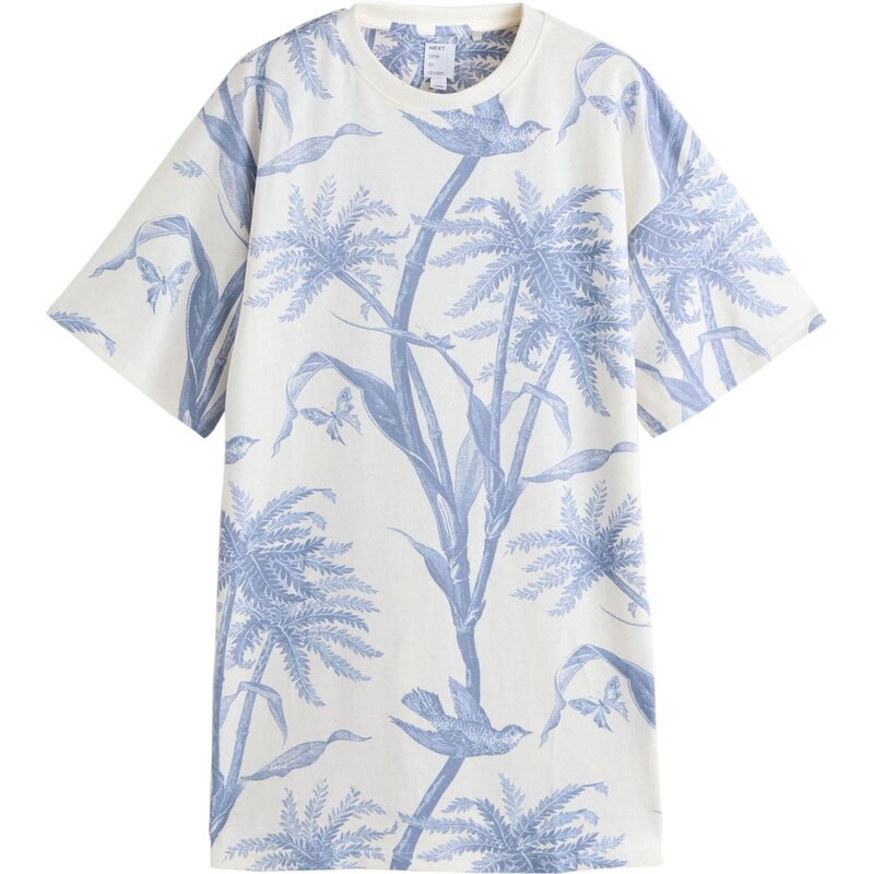 Next Nočná košieľka opálová / biela 67668509