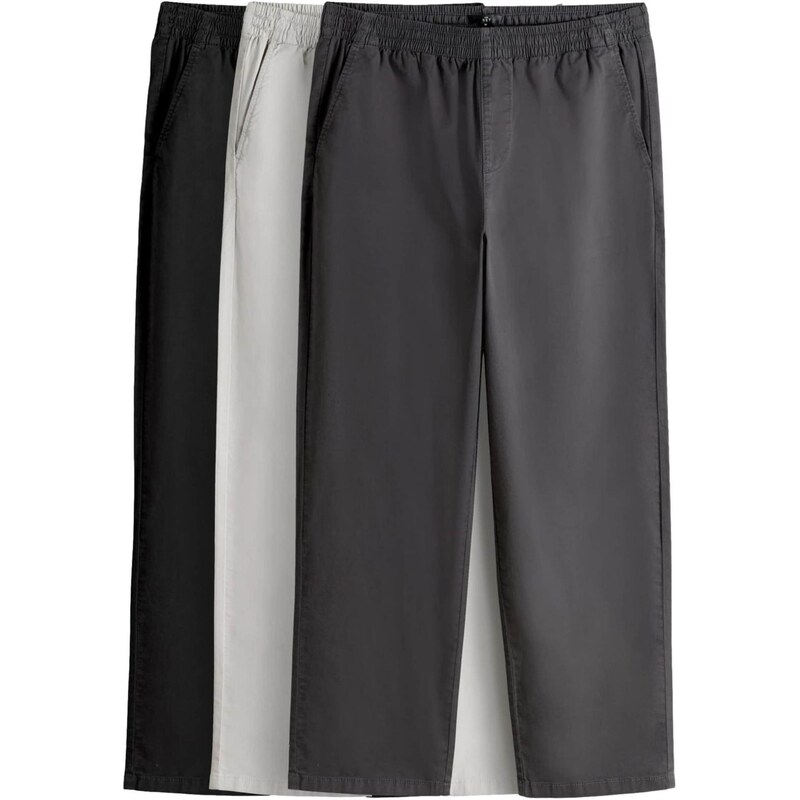 The Set Chino nohavice tmavosivá / čierna / biela 67668505