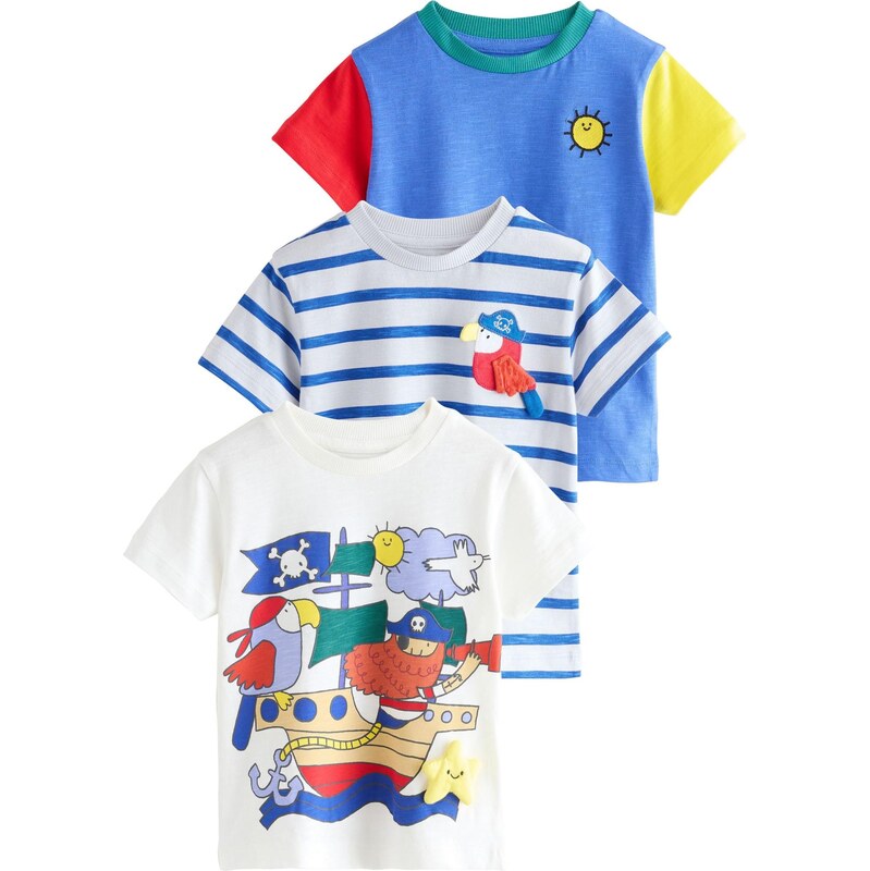 Next Tričko modrá / zmiešané farby / biela 67668522