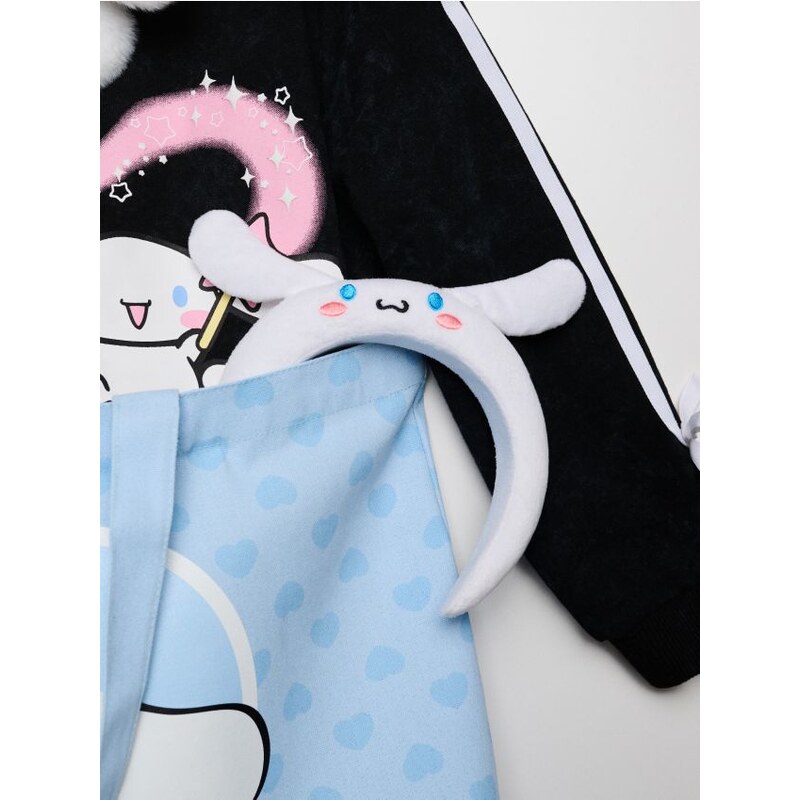 Sinsay - Kozmetická čelenka a pásky na zápästia Cinnamoroll - biela 67665202