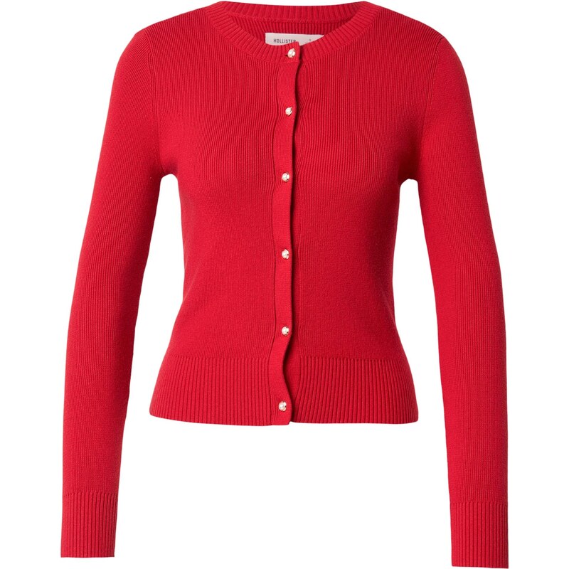 HOLLISTER Kardigán červená 67668647