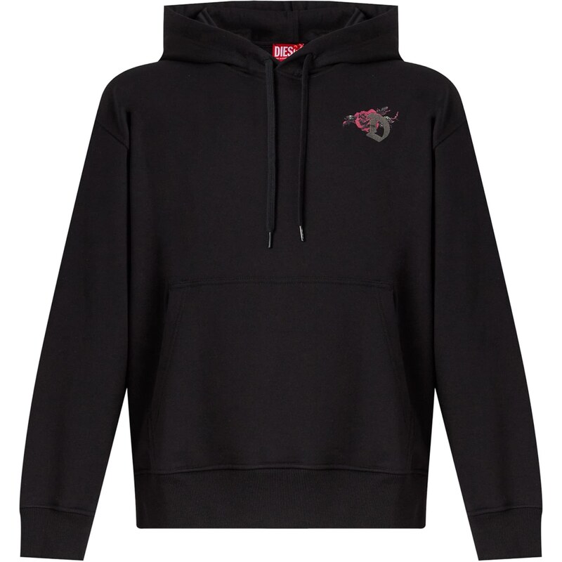 DIESEL Mikina S-MACS tmavozelená / rosé / tmavočervená / čierna 67668667