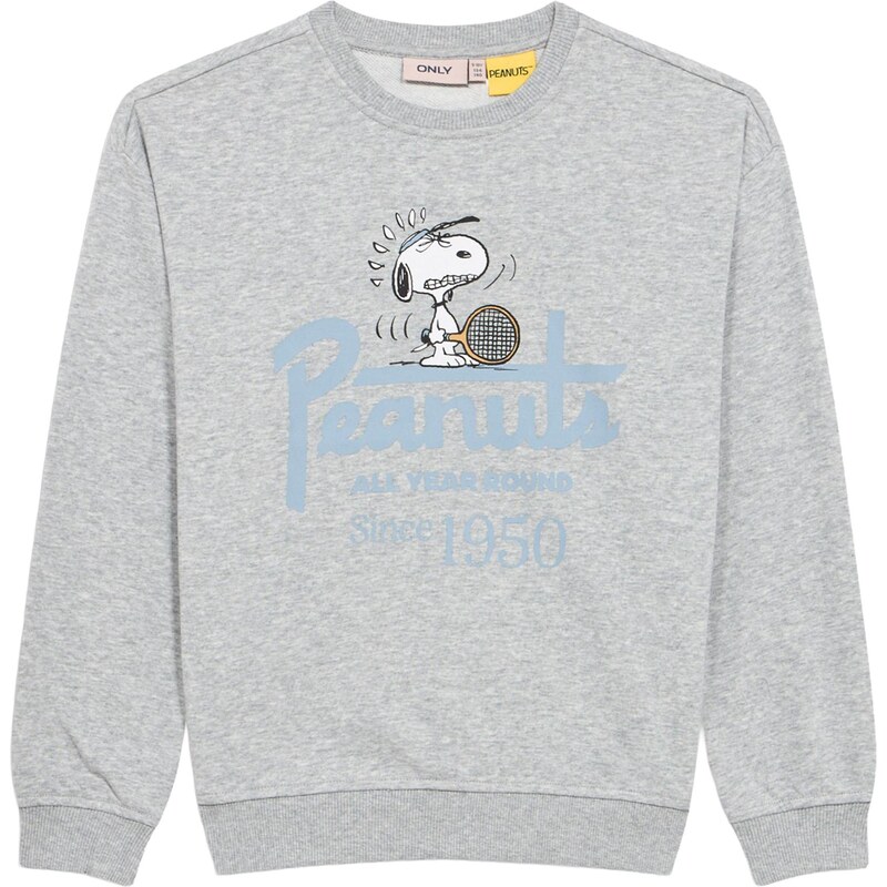 ONLY GIRLS Mikina KOGRACQUET svetlomodrá / sivá melírovaná / čierna 67668692