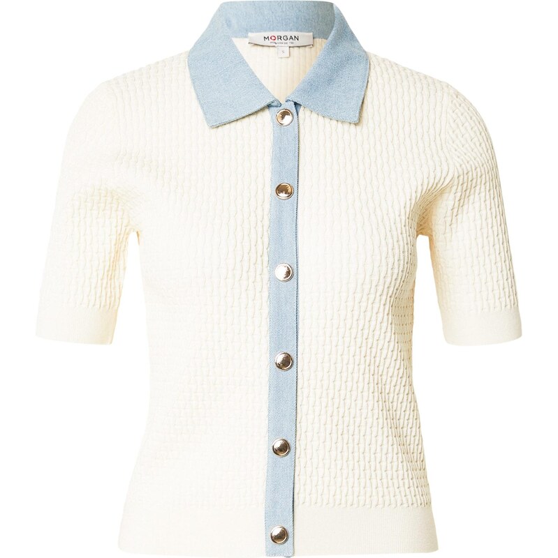 Morgan Kardigán slonová kosť / nebesky modrá 67668735