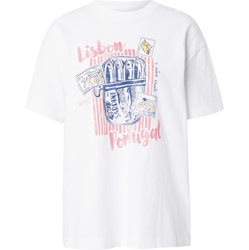 Abercrombie & Fitch Tričko LISBON modrá / žltá / červená / biela 67668746