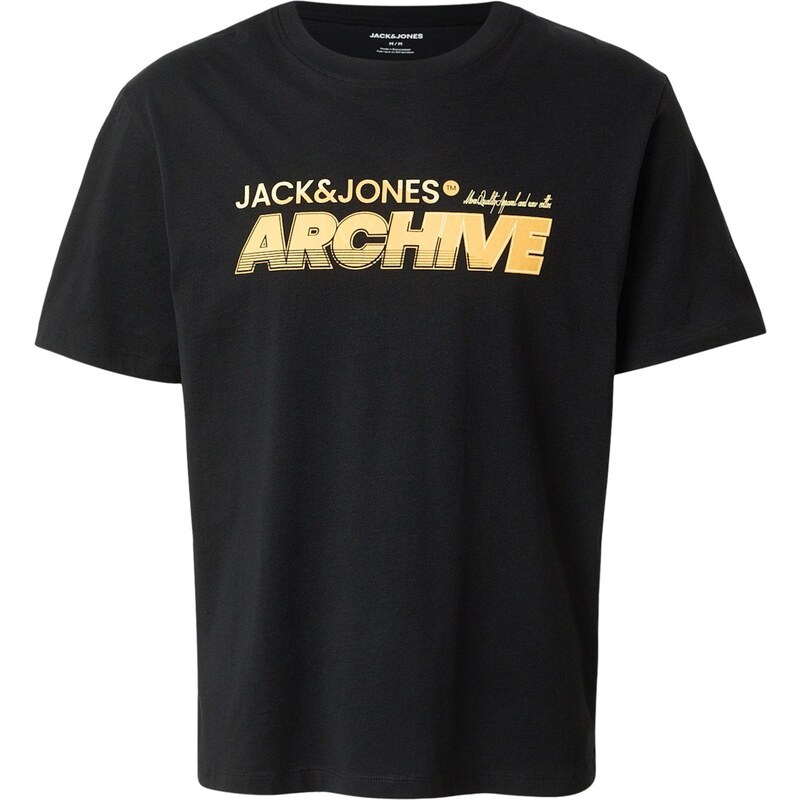 JACK & JONES Tričko JJBRAT oranžová / čierna 67668806