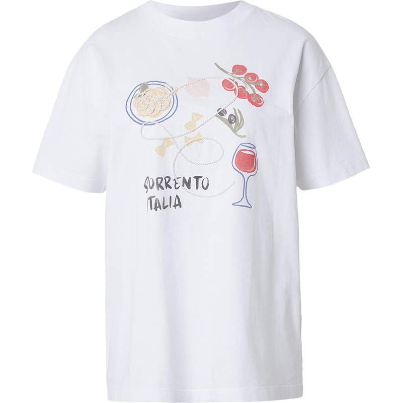 Abercrombie & Fitch Tričko ITALIA žltohnedá / čerešňová / čierna / 67668827