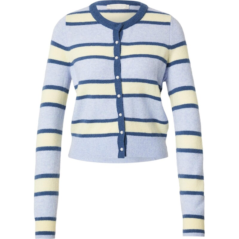 Abercrombie & Fitch Kardigán JAN3 svetlomodrá / žltá 67668852