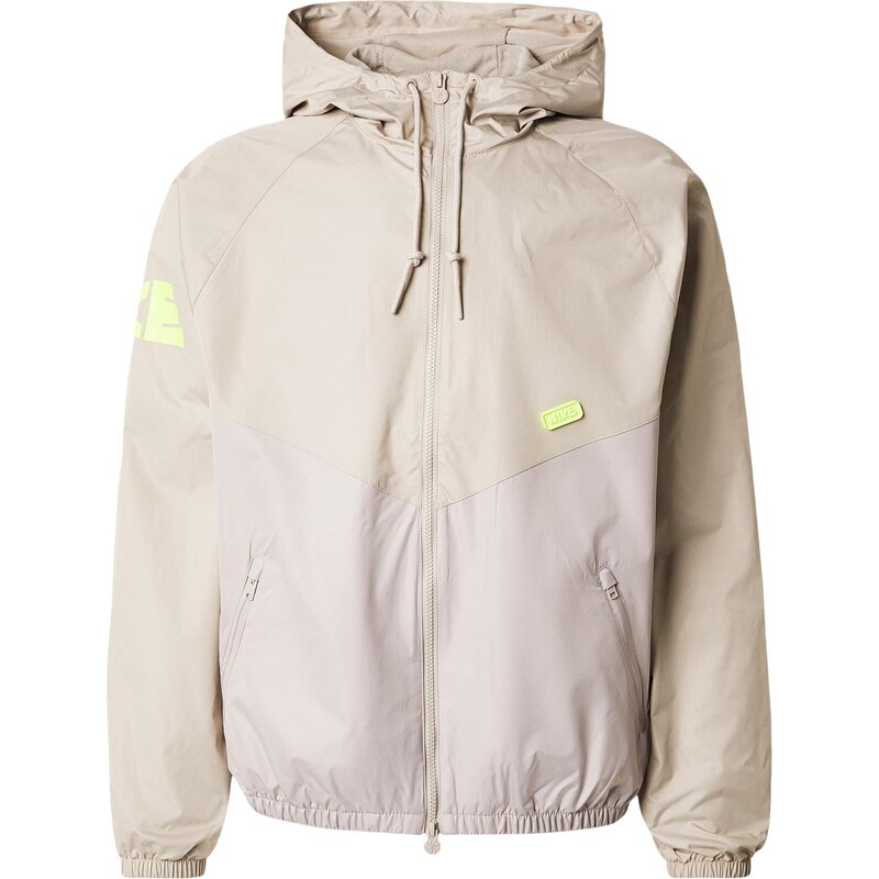 Nike Sportswear Prechodná bunda béžová / tmelová / limetová / čierna 67668893