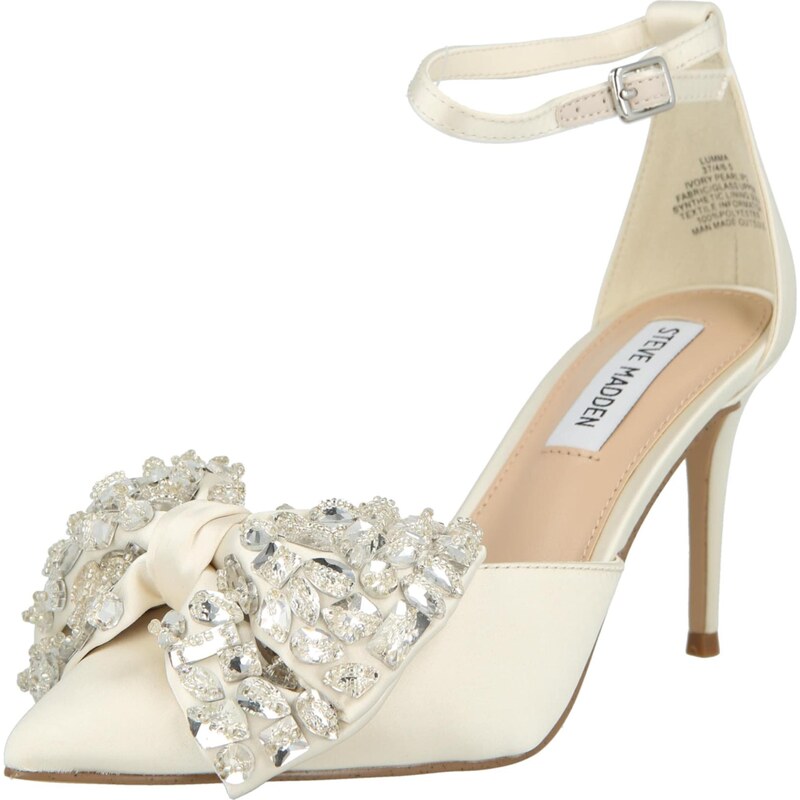 STEVE MADDEN Lodičky Lumma krémová / strieborná 67668909