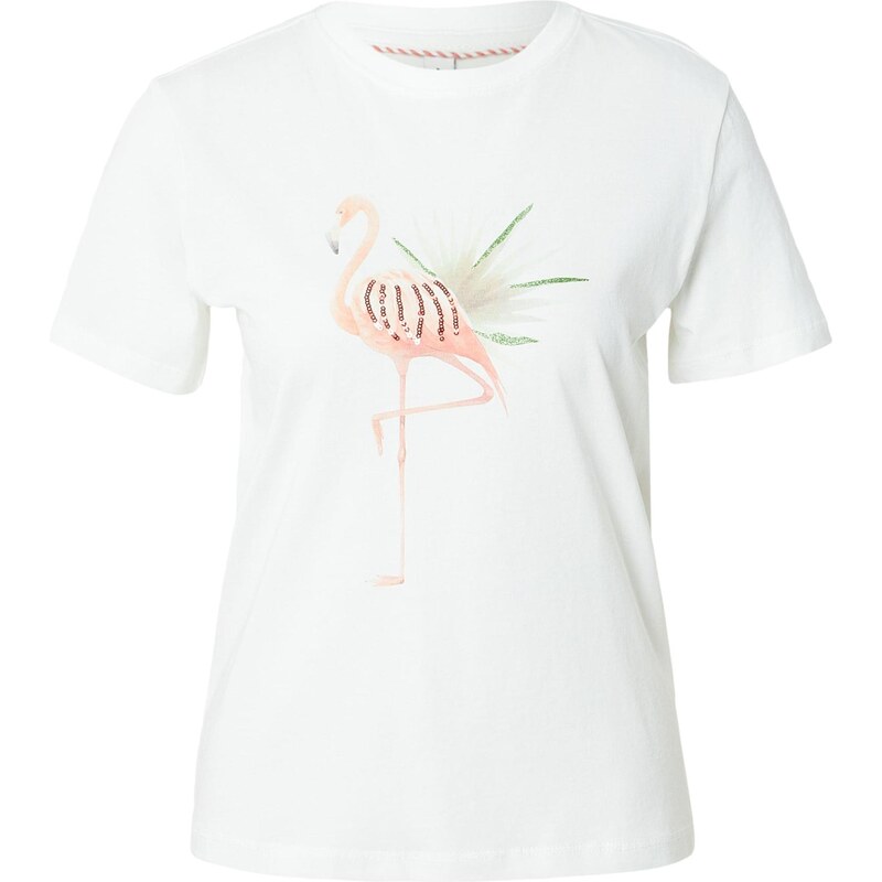 ONLY Tričko ONLKITA svetlozelená / marhuľová / biela 67668938