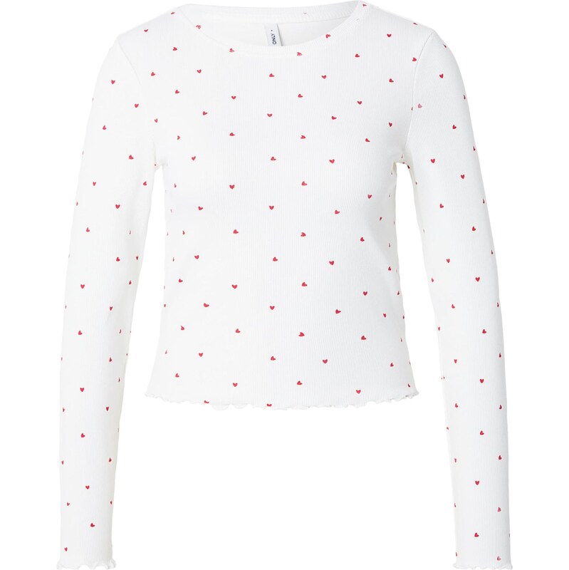 ONLY Tričko ONLFENJA červená / biela 67668941