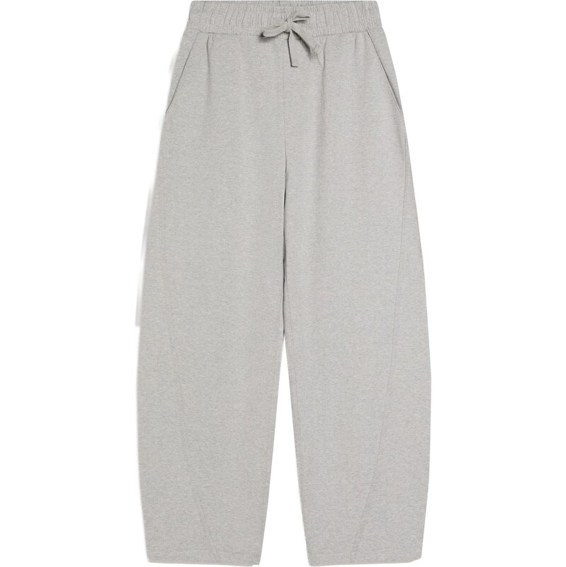 Bershka Nohavice sivá melírovaná 67668995