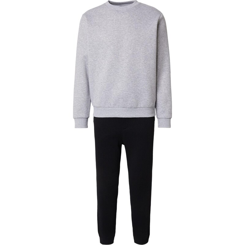 JACK & JONES Joggingová súprava JJEBRADLEY sivá / čierna 67668985