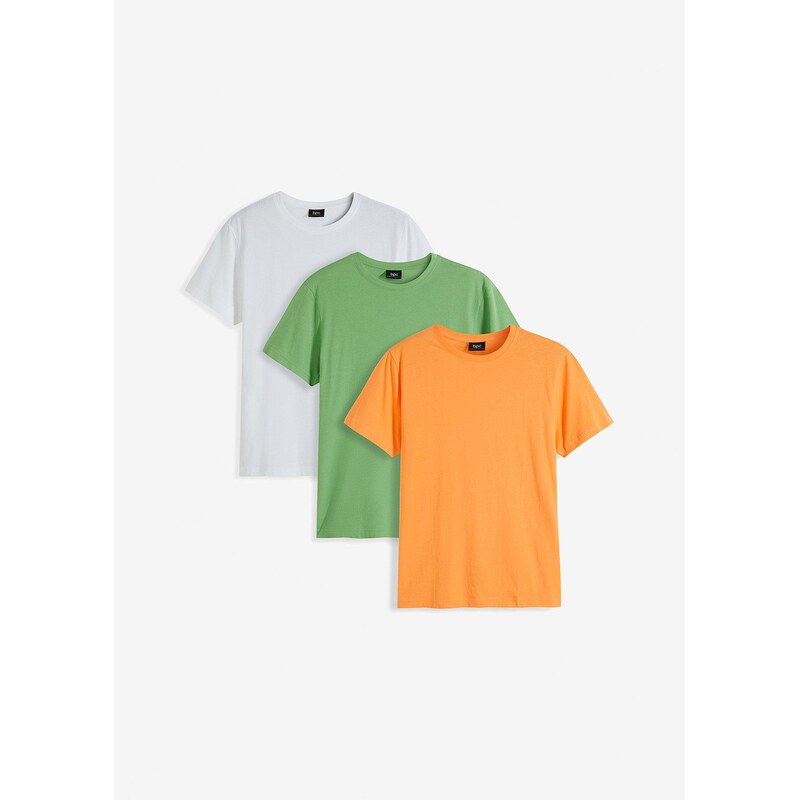 bonprix Tričko (3 ks), farba oranžová 49697612