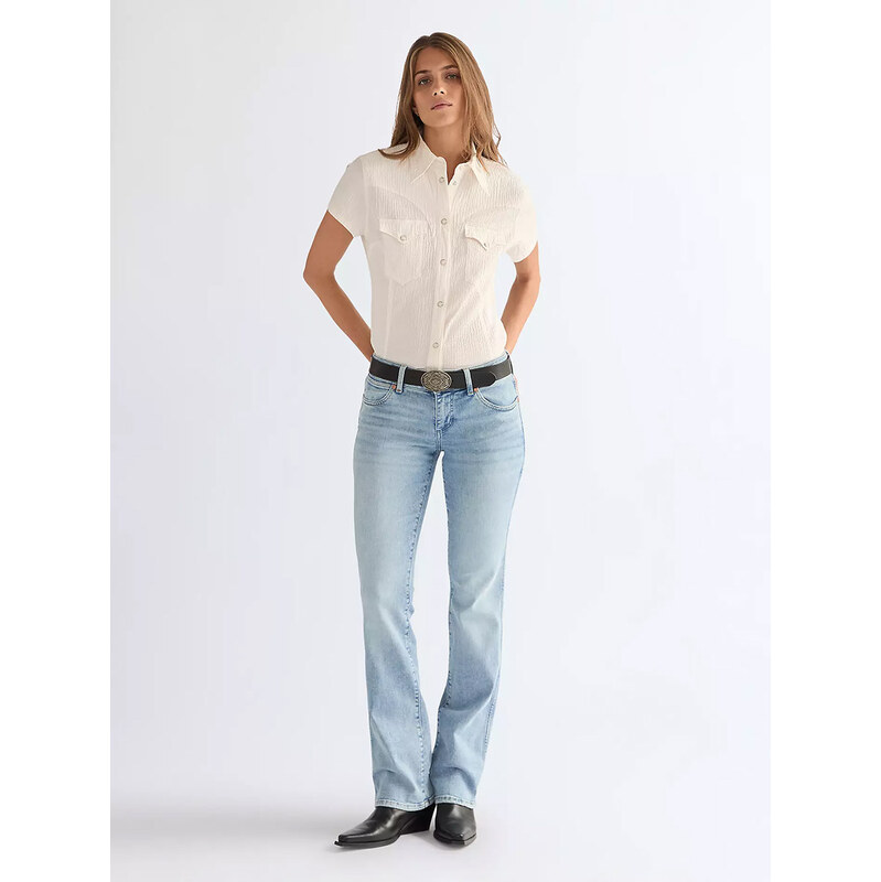 Dámské džínsy WRANGLER LOW RISE BOLD BOOT SOUTHEAST 112378717 67672698