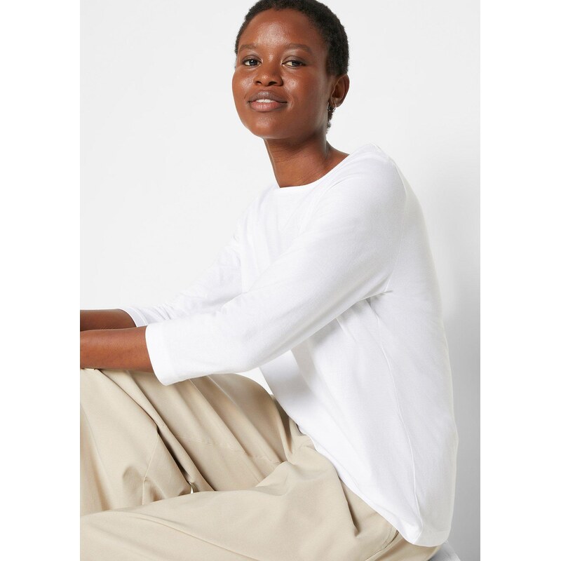 bonprix Dlhé tričko (5 ks), farba čierna 48301360