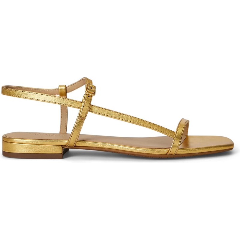 Lauren Ralph Lauren Remienkové sandále LAINEE zlatá 67677892