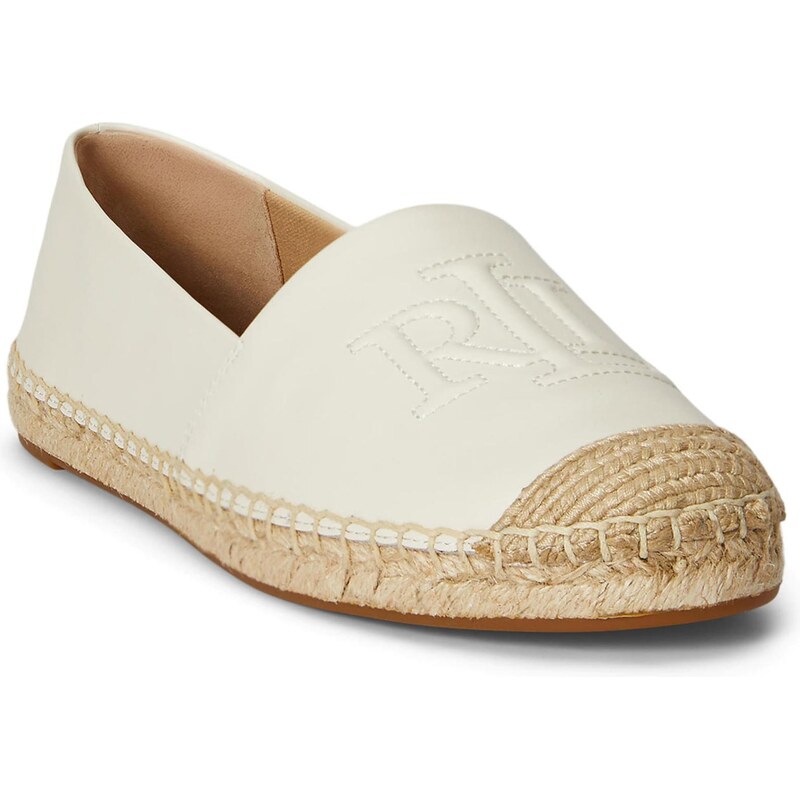 Lauren Ralph Lauren Espadrilky CAMERYN béžová / biela 67677900