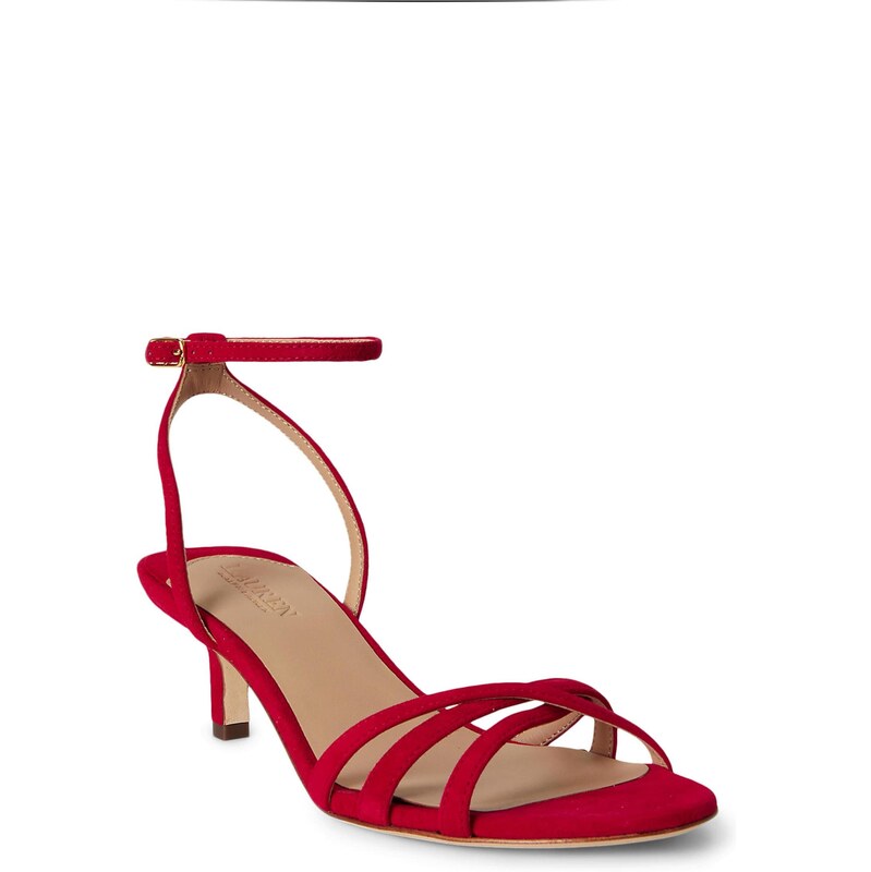 Lauren Ralph Lauren Remienkové sandále KENDYL červená 67677903