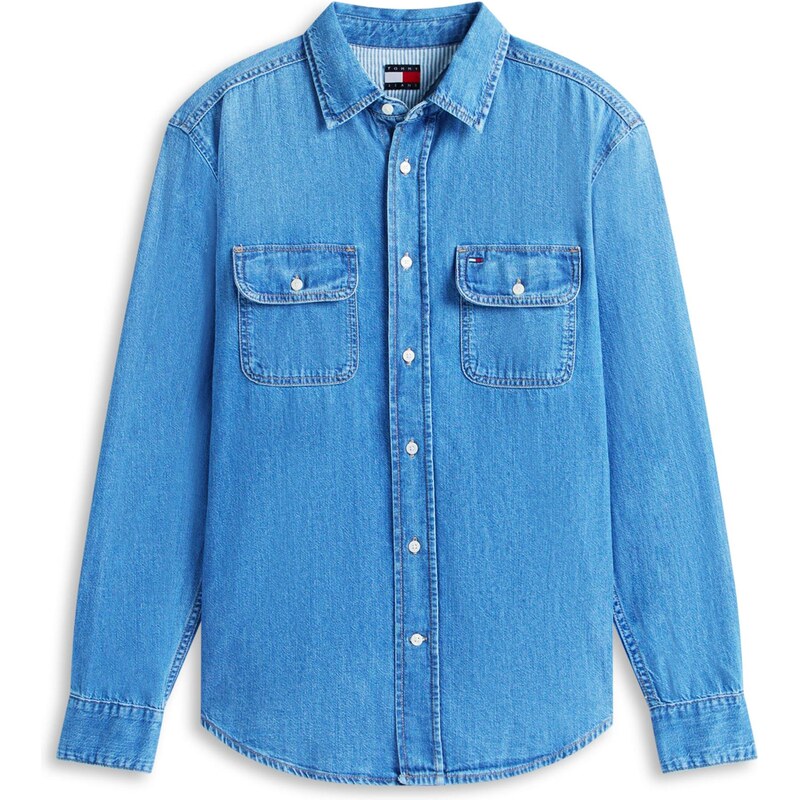 Tommy Jeans Košeľa modrá denim 67677908