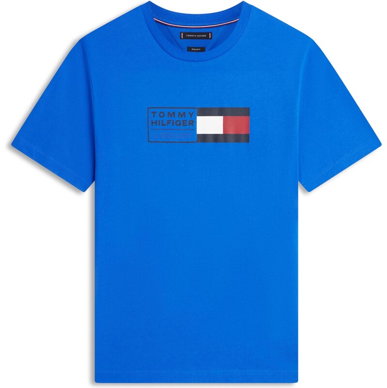 TOMMY HILFIGER Tričko BRAND LOVE modrá / námornícka modrá / červená / 67677911