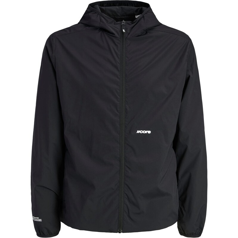 JACK & JONES Prechodná bunda JCOCLUB čierna / biela 67677919