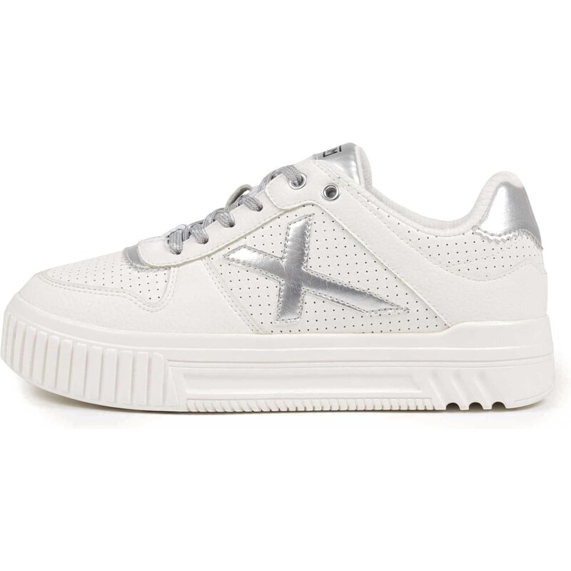 MUNICH Nízke tenisky Mina strieborná / biela 67677956