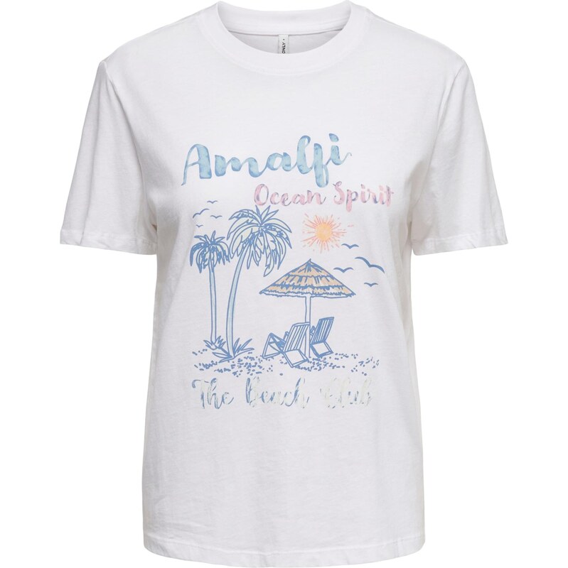 ONLY Tričko ONLLUCY MONJA svetlomodrá / žltá / ružová / biela 67677995