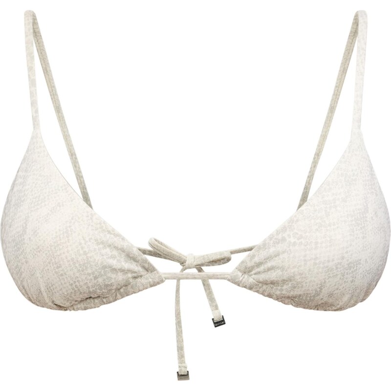 Calvin Klein Swimwear Bikinový top svetlosivá / biela 67678051