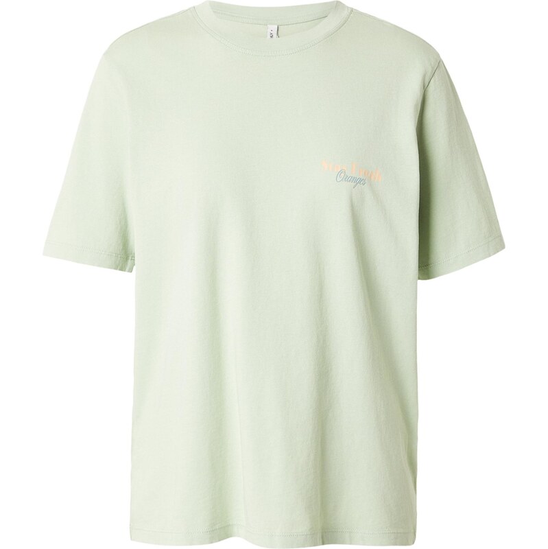 ONLY Tričko ONLLucy Monja modrá / pastelovo zelená / oranžová 67678109