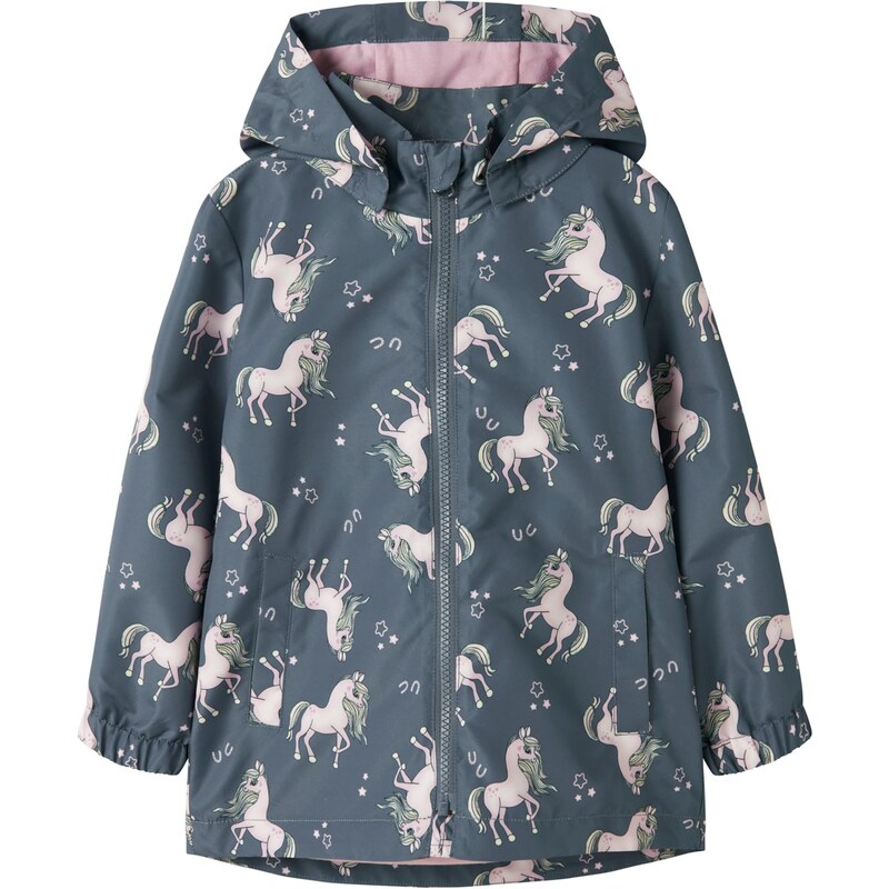 NAME IT Prechodná bunda NMFMAXI tmavomodrá / ružová / čierna 67678120