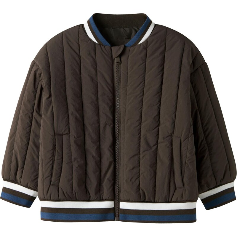 NAME IT Prechodná bunda NMMMELODY námornícka modrá / čokoládová / 67678142