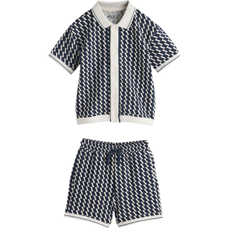 Next Set námornícka modrá / biela 67678159